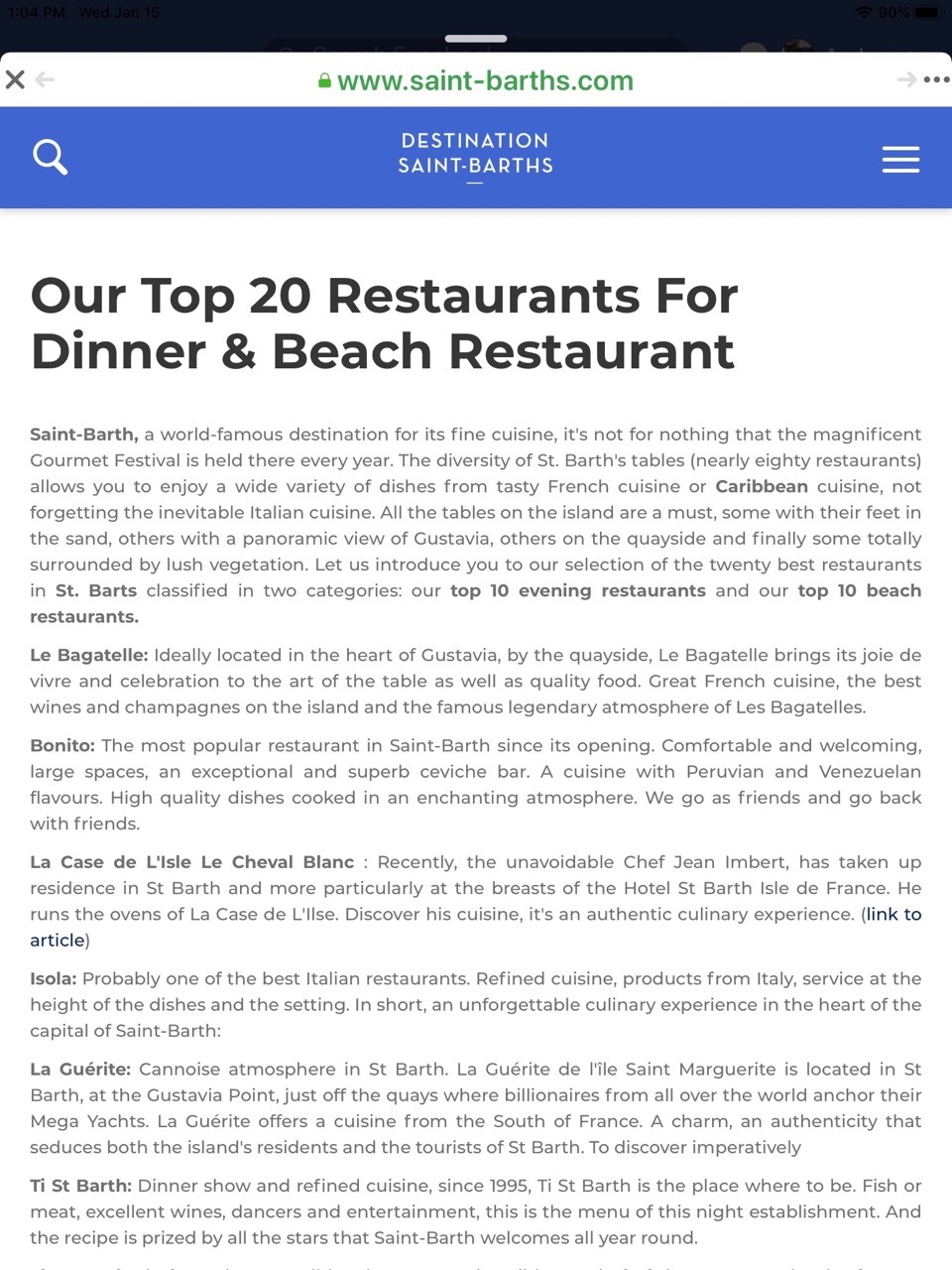 Top 20 Restaurants???????