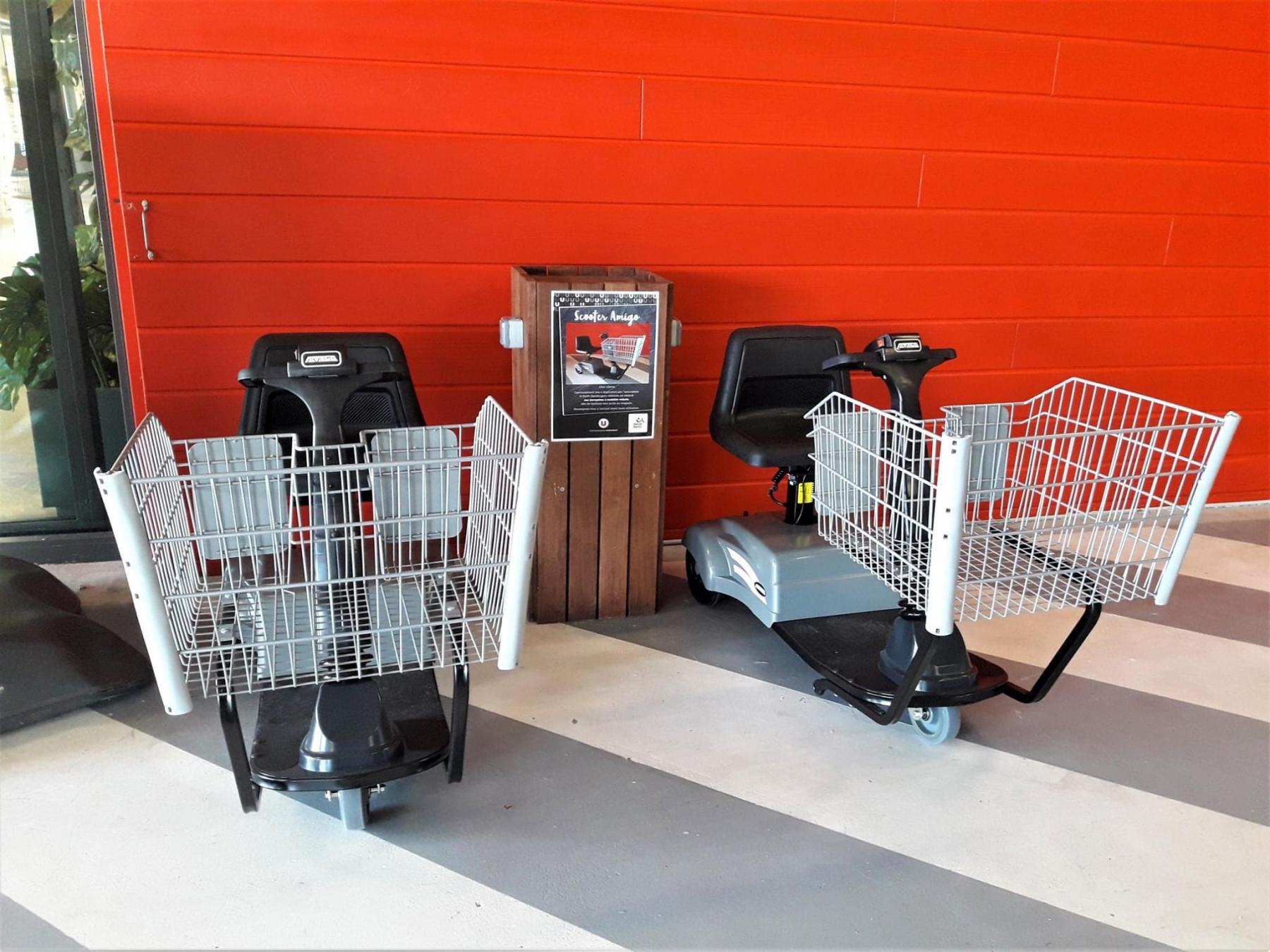 Super U and St Barth Handicap Assn Shopping Carts For Disabled