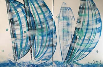 Kay Quattrocchi Art Bucket Regattathe-race-sm